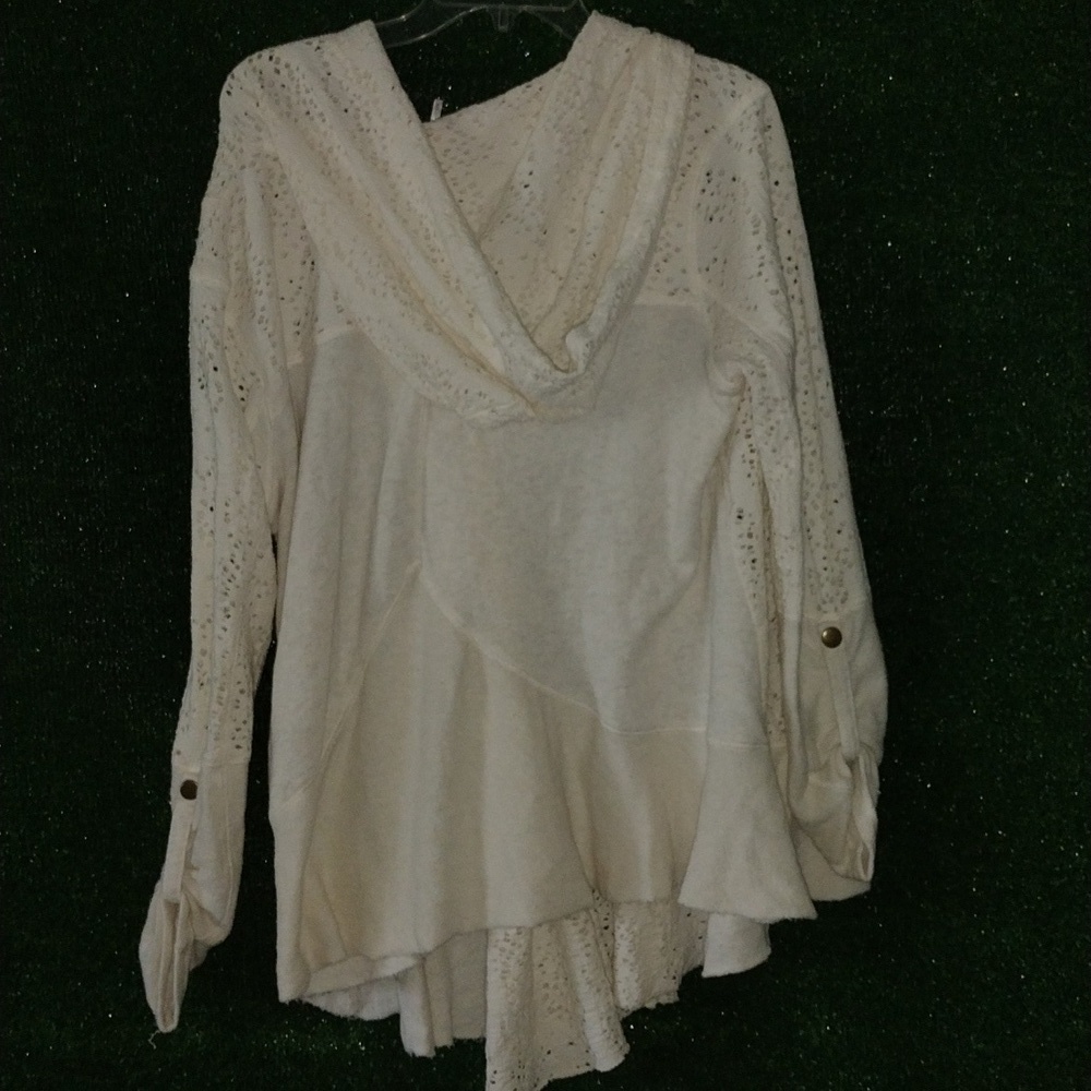 Free people sweater doiley zippered cardigan - Picture 5 of 5